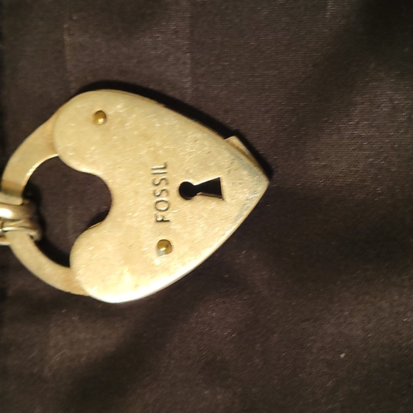 Fossil heart lock necklace - Picture 2 of 2